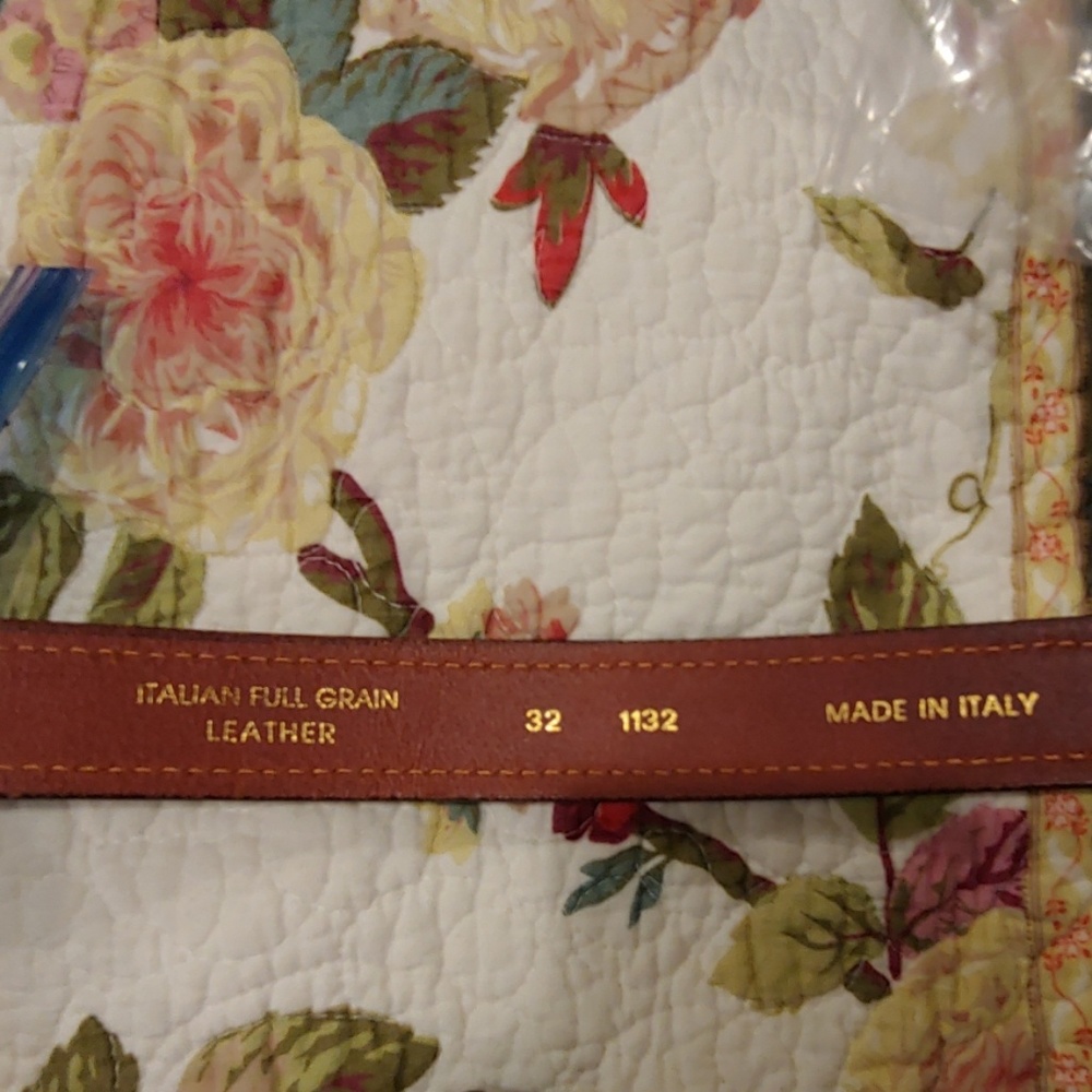 Italian Full Grain Leather Belt - Picture 3 of 4